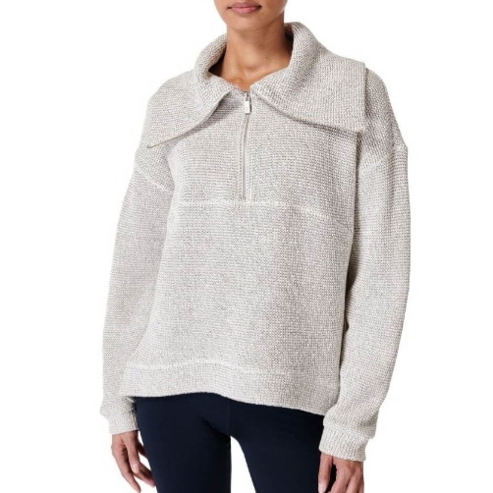 Sweaty Betty Women's Restful Boucle 1/2 Zip Sweater